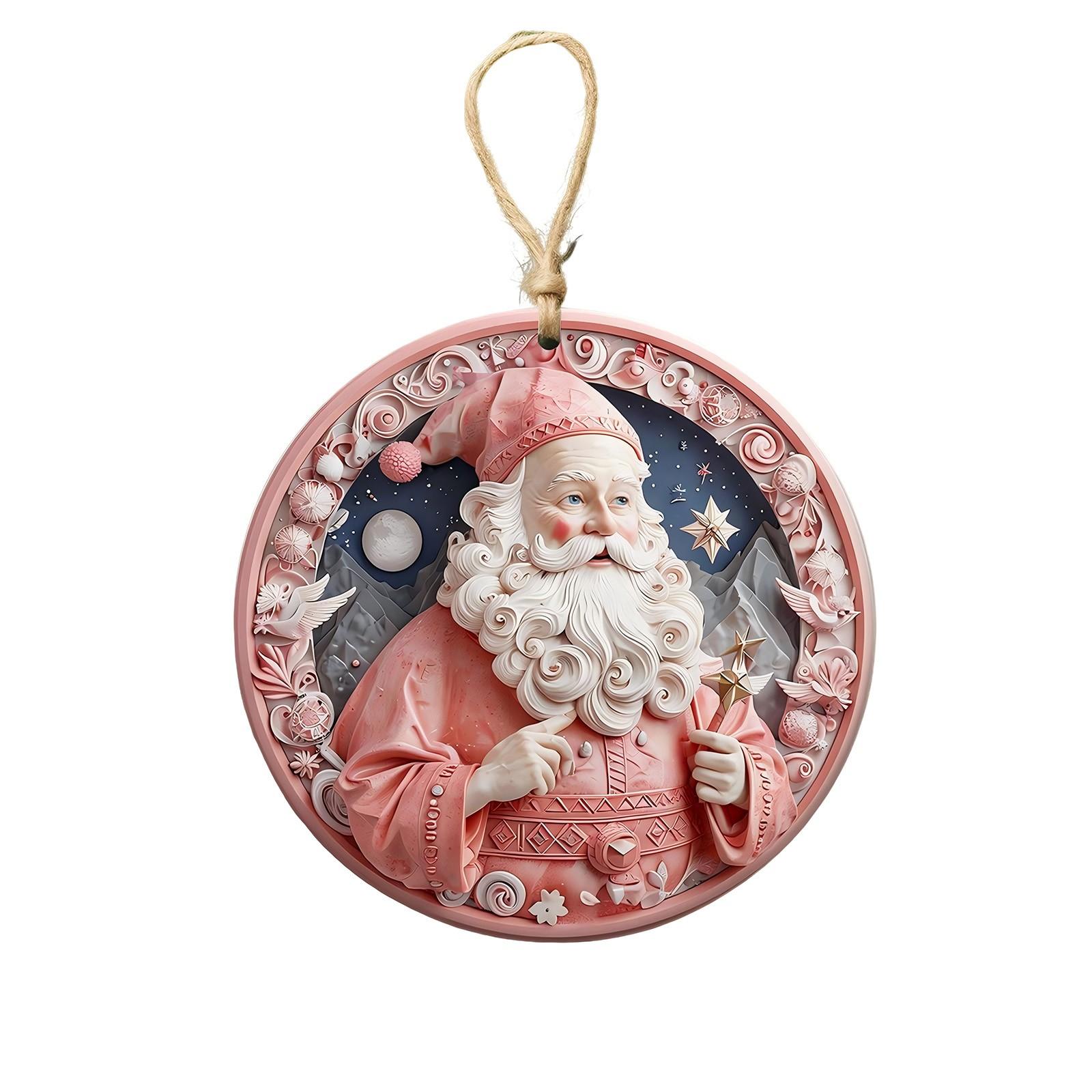 

Christmas Ornaments, Holiday Decorations Christmas Ornaments Acrylic Flat Christmas Tree Home Decorations Ornaments One Size розовый