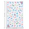 1 Sheet Holographic Jellyfish Dolphin Nail Art Stickers 3D Mermaid Ocean Shell Nail Decals Adhesive Ocean Beach Designs Nails
