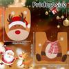 Festive Snowman & Elk Christmas Toilet Seat Cover Set - 2-Piece Bathroom Decor