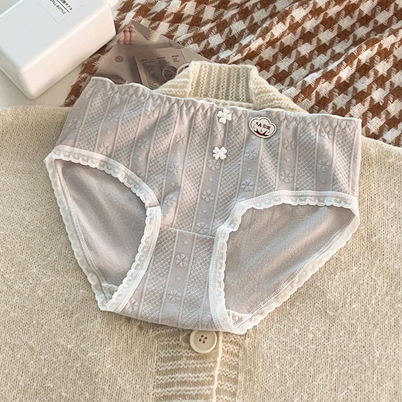 Damen Sommer Reine Baumwolle Taille Bequem Atmungsaktiv Dreieck Slips