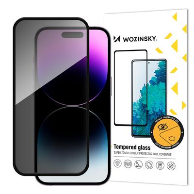 Härdat glas med insynsskydd för iPhone 16 Pro Max med anti-spy-filter Privacy Glass