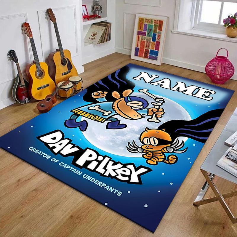 Custom DogMan Mat Personalized Name, Polyester Washable Indoor Entryway Rug, Gift for Christmas, Easter, Thanksgiving Day