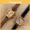 Elegante Und Stilvolle Koreanische Ins-Stil Kleine Quadratische Zucker Damen Uhr Dünnes Armband Literarischer College-Stil