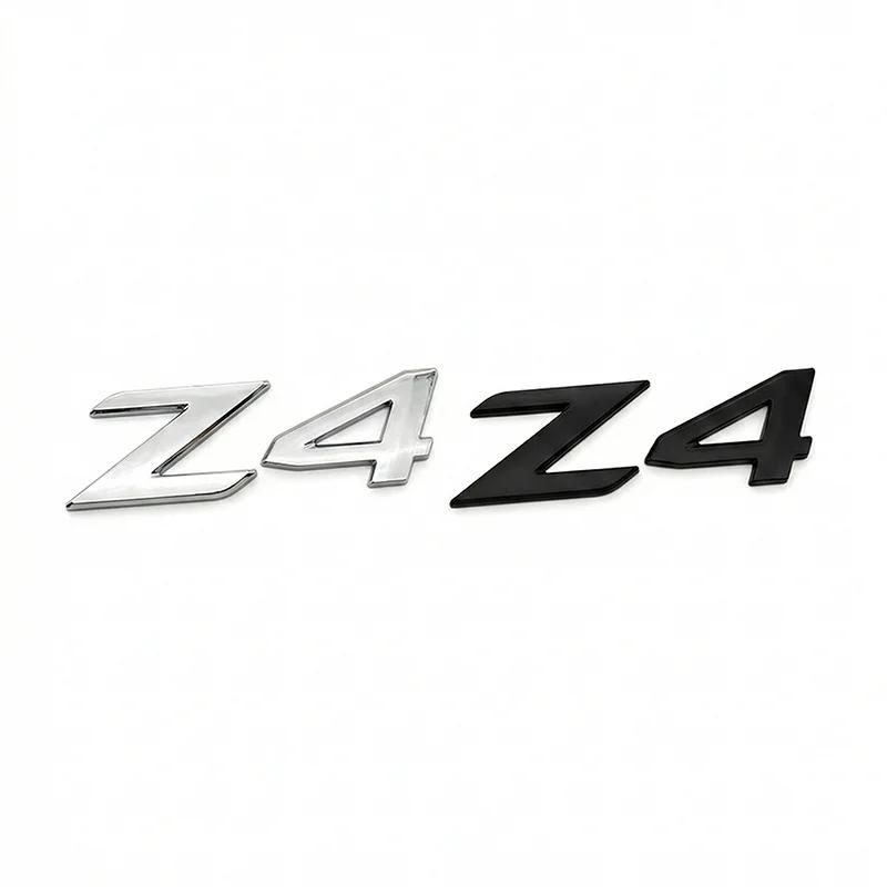 NEW 3D ABS Car Rear Trunk Emblem Badge Sticker For BMW X1 X2 X3 X5 X6 GT Z4 Glossy Black Chrome Logo Decal Styling Accessories IK7