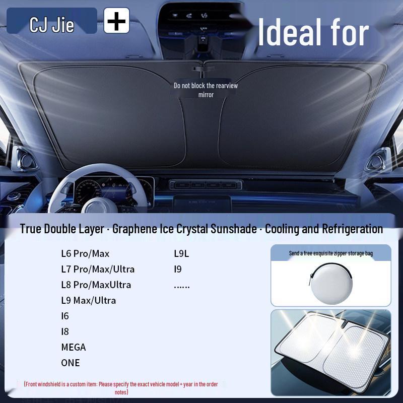 Foldable Car Sunshade & Heat Insulation Curtain for Windows