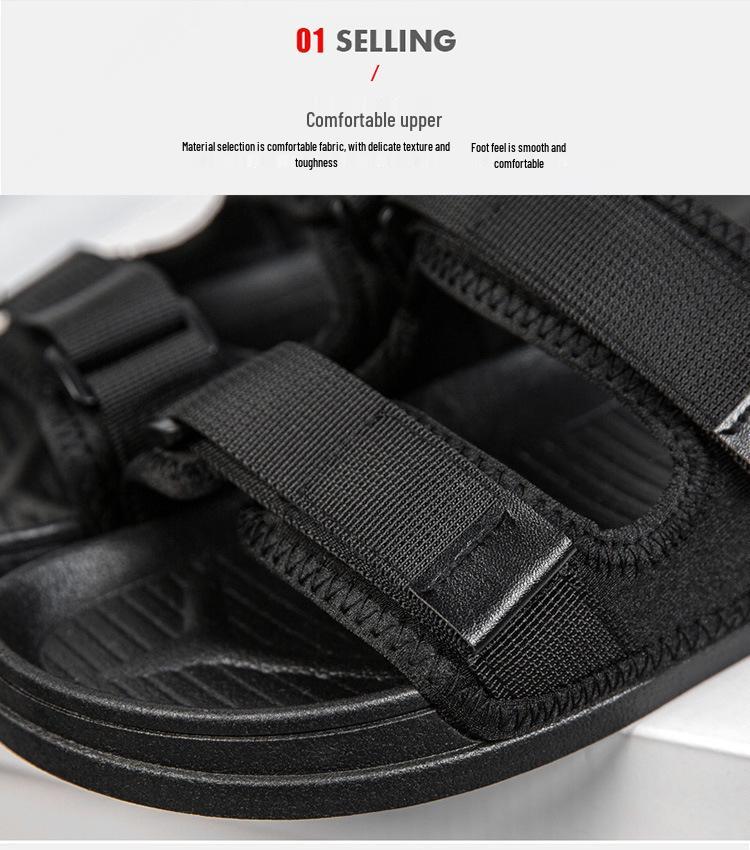 2025 Summer Men's Breathable Slip-on Beach Shoes: Stylish, Comfortable, Dual-use Slippers