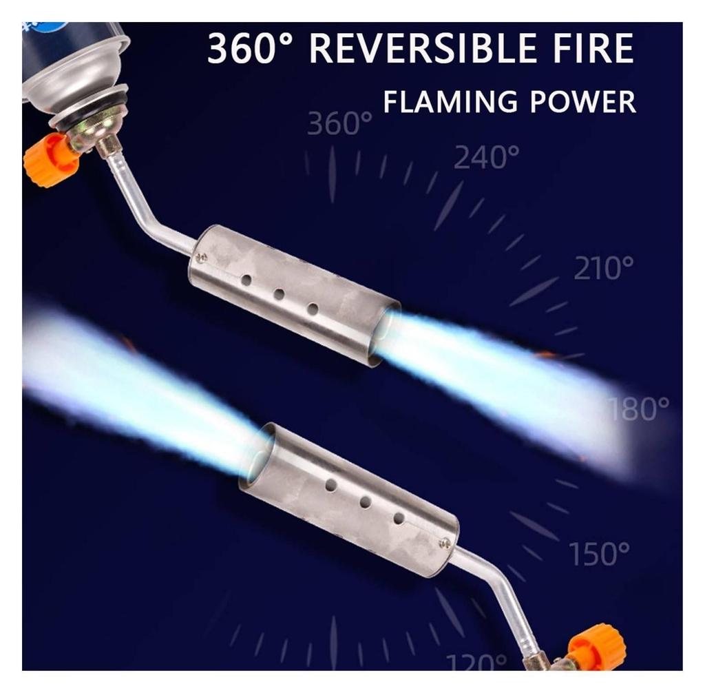 360° Reverse Adjustable Flame Butane Torch for Kitchen Cooking Barbecue And Welding - Versatile Propane Torch for Various Uses