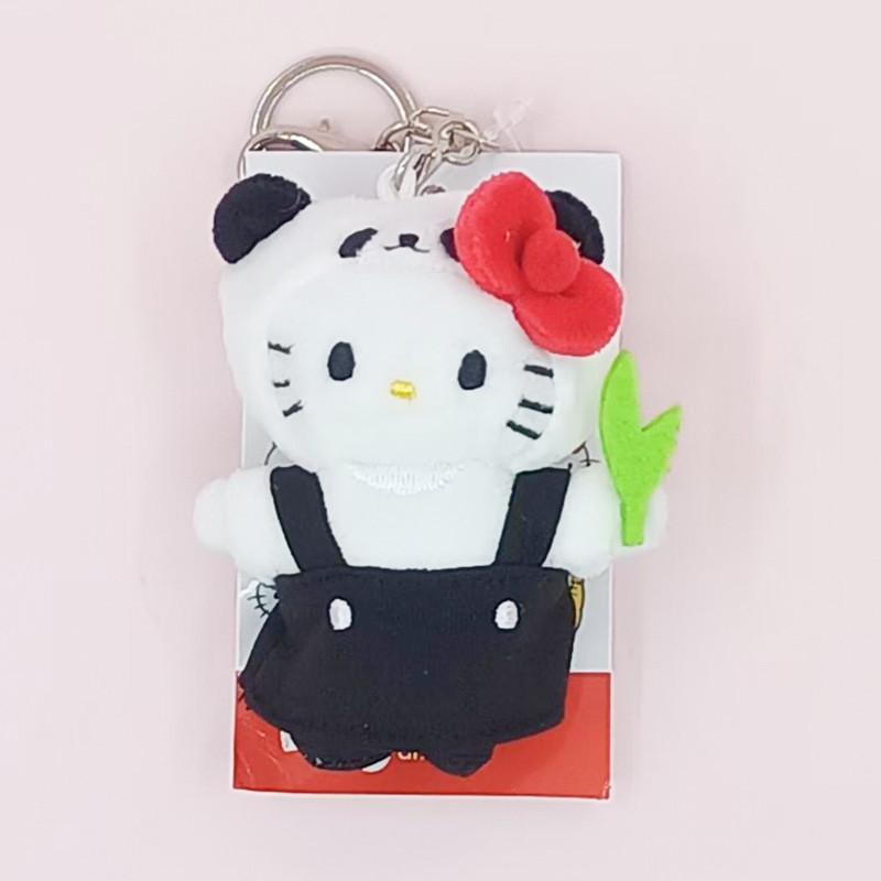 Kt Cartoon Cat Plush Keychain With Soft Short Pile For Bags And Gifts