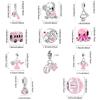 Copper Girl Car Ball Pink Series Charms Beads Fit Original Pan Bracelet Bangle High Quality Diy Jewelry For Womens