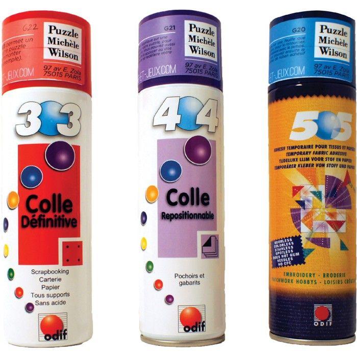 Colle en spray - ODIF - 404 - 250ml - Repositionnable - Multi-supports