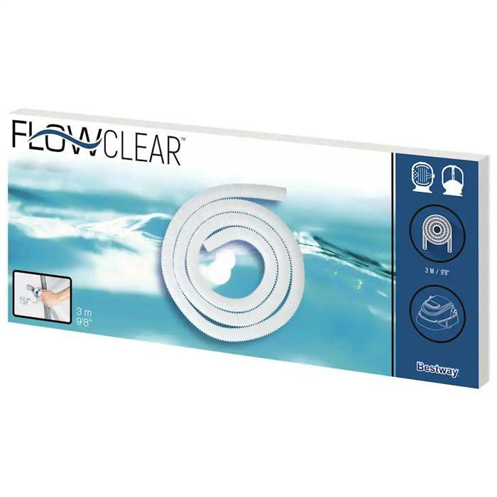 Tuyau de rechange - Bestway - Flowclear - 3 m - Blanc - Polyéthylène