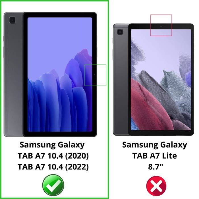 Screen Protector - Phonillico - Samsung Galaxy TAB A7 10.4 - Pack of 2 - Scratch-resistant - Plastic