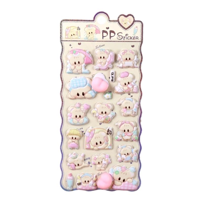 

Puffier Sticker Sheets Decorative Sticker Cute Small Sticker for Kids & Adults, Reusing Tiny Sticker for Scrapbooking