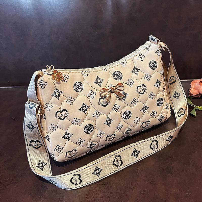 Premium shoulder bag summer new women's bag, printed webbing underarm bag