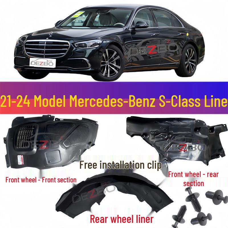 

Compatible Mudguard Fender for Mercedes-Benz S-Class W223: Rear Wheel S320, Front Wheel S350/S400/S500 Liner Modification Triangle Plate Left (Domestic Thin)