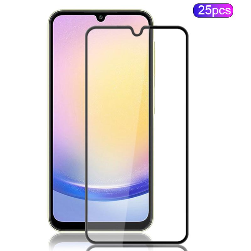 MOCOLO 25Pcs For Samsung Galaxy A25 5G (Global) (161.0 X 76.5 X 8.3mm) Full Glue Screen Protector Tempered Glass Film