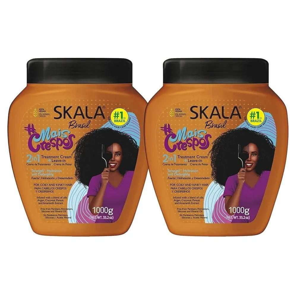 Scara Mais Crespos Two-in-One Leave-in Treatment 1000g 2 Packs