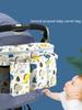 Baby Stroller Hanging Bag Nylon Portable Kids Bottle Tissue Large Capacity Storage Bag Cartoon Animal Multi-functional Pendant