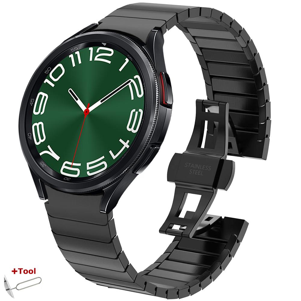 Bezszwowy Stalowy Pasek do Samsung Galaxy Watch 6Classic 47mm 43mm 5pro/4classic Galaxy Watch 7 6 5 4 Seria 40/44mm Pasek