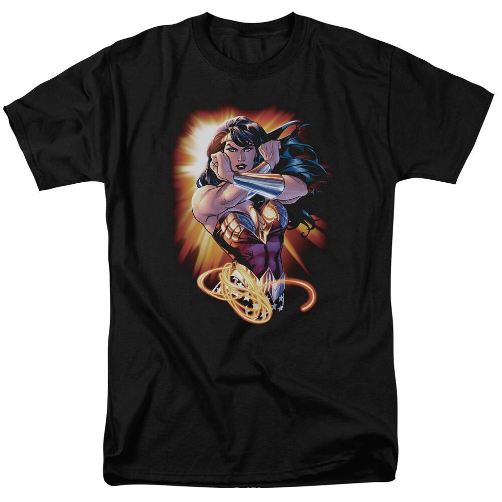 Wonder Woman Wonder Rays T Shirt Licensed Comic Book Movie Tee Black XXXL