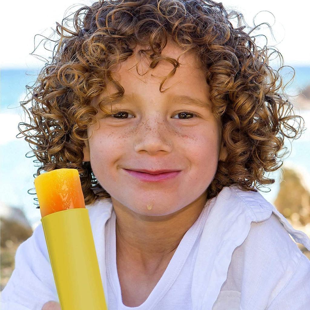 Silicone Ice Pop Molds With Lids Reusable Freeze Pop Mold Food Grade Hand-Held Diy Ice Cream Molds Kitchen Tool Accessory