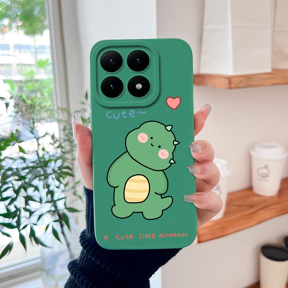 For Xiaomi 15T Pro Case For Xiaomi 17 Pro Max Cartoon Phone Back Cover Full Protection Soft Liquid Silicone Shockproof Bumper