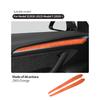 For Tesla Model 3 (-) / Model Y (~) Made of Alcantara Door Handle Panel Trim Cover Door Sticker Interior Accessory