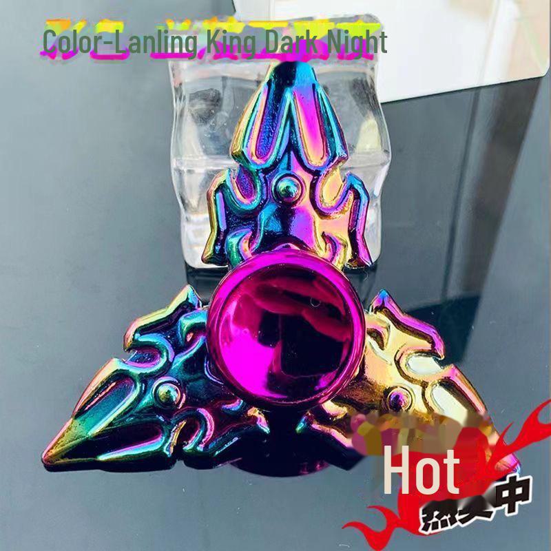 Leuchtendes, buntes Fingergyroskop aus Metall – cooles Dekompressionsspielzeug als Geschenk für Jungen und Schüler