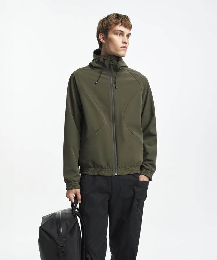 Aigle Men'S Zip-Up Fleece Hooded Jacket Aiw25Mfle011Avo