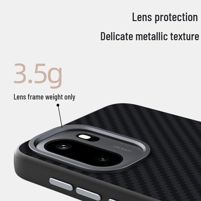 OnePlus Ace6 Magnetische Zachte Beschermhoes van Koolstofvezel