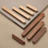 Nowoczesna Designowa Gałka do Drzwi Szafki z Orzecha Włoskiego i Sapeli Gałka do Szuflady Uchwyt do Drzwi Garderoby 64mm 96mm 128mm 192mm
