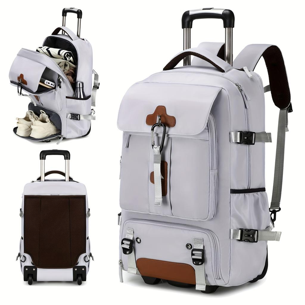 TS JYL laptop bag,Cross Border Wholesale Rolling Backpack Oxford Light Large High End Travel Hiking Bag