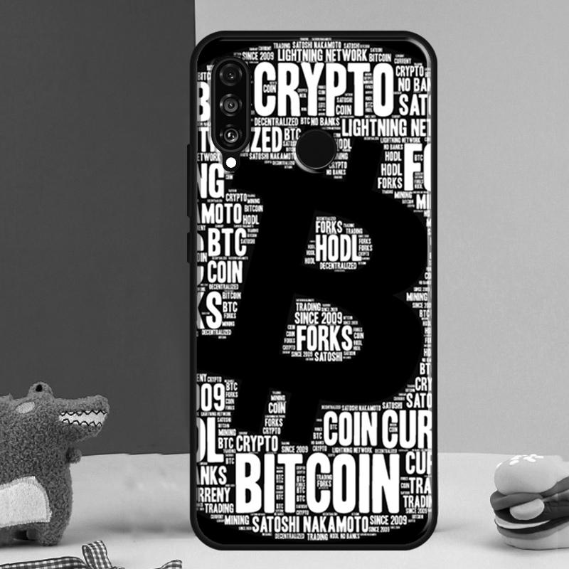 Bitcoin BTC For Huawei Nova 9 10 SE 12i 12s 11i 5T Y91 Y90 Y60 Y70 Y72 Y61 P60 Pro P20 P30 P40 Lite Case