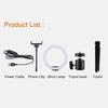 26cm 10 Inch Led Ring Selfie Light Dimmable Photography Lighting Kit Usb Charging With Tripod 120 Beads For Live Streaming Video Recording