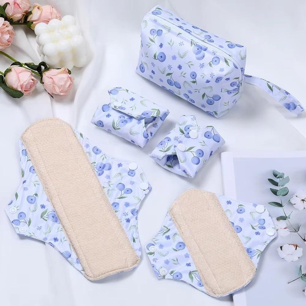 5Pcs/Set Cotton Sanitary Napkins Reusable Menstrual Pads High Quality Panty Liners