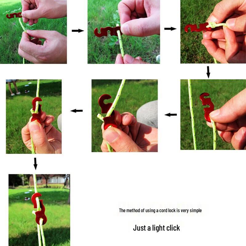 Churong Outdoor 4mm Reflective Tent Rope Kit