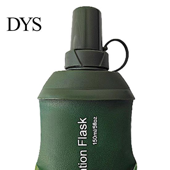 Faltbarer Trinkwasserbehälter TPU Weichflasche Feldflasche Lebensmittelqualität Auslaufsicher Sport BPA Frei Auslaufsicher Faltbar Outdoor Hydration