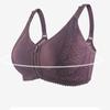 Zipper Bra Women's Wirefree Adjustable Shoulder Straps Large Size Underwear 38-52