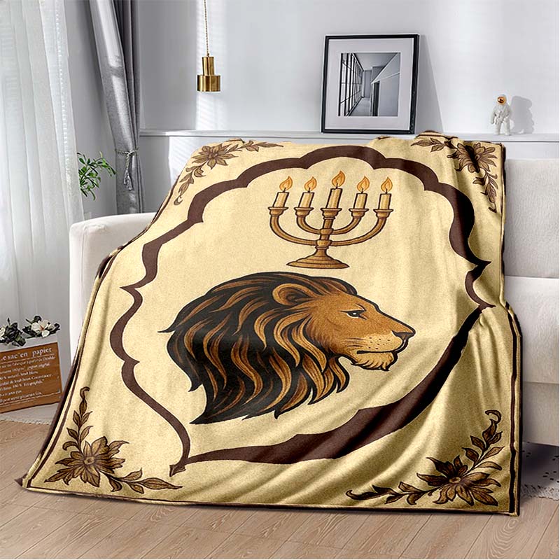 Mosque Crescent Moon Vintage Golden Floral Arch Black Print Soft Flannel Throw Blanket Sofa Bed Islamic Religious Warm Decor Cover