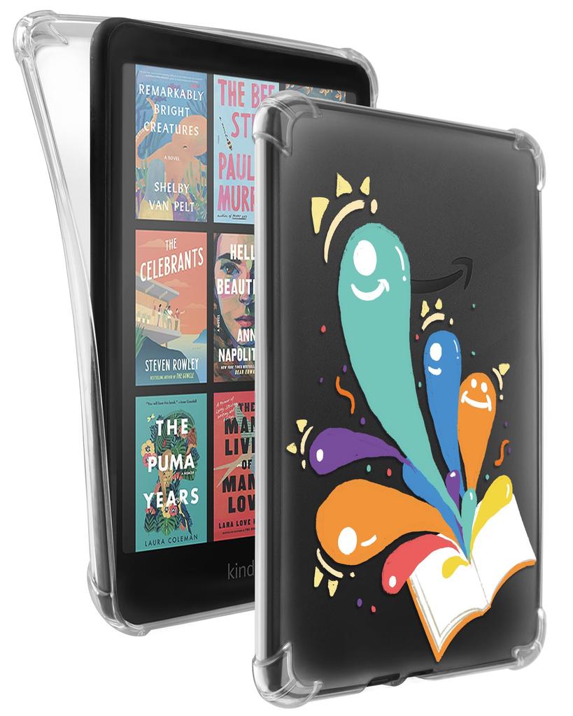 WALNEW New Kindle Paperwhite 12th Generation Clear Case Compatible with Kindle Colorsoft Signature Shockproof TPU Case 7-inch (2024 Release) Edition,