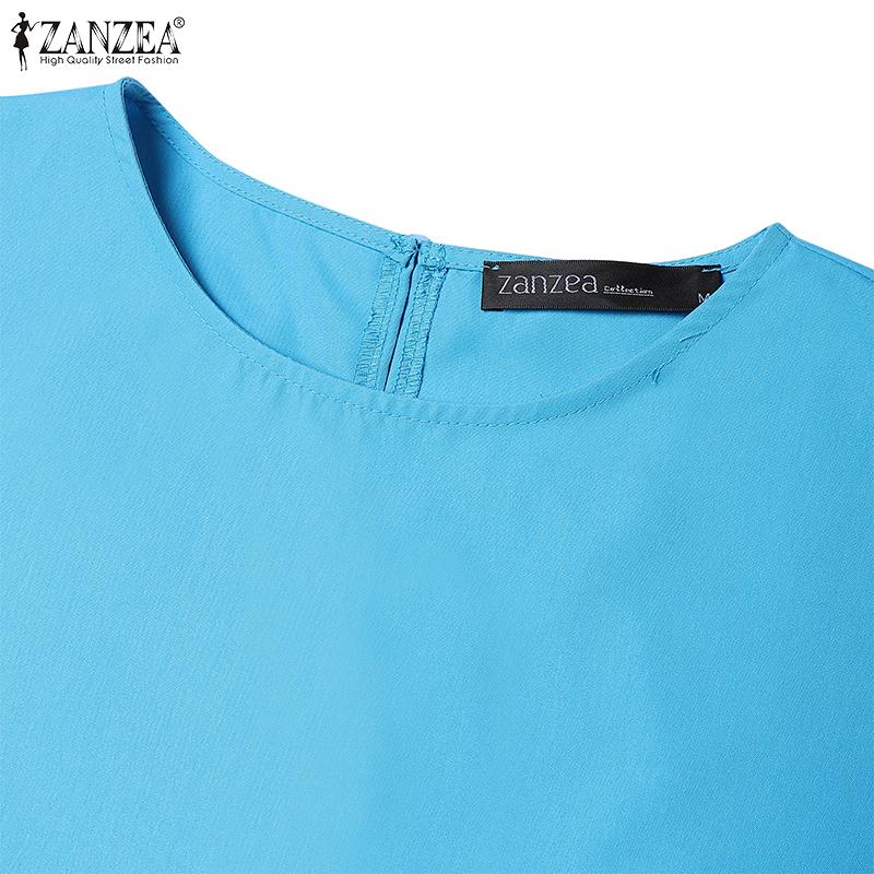 ZANZEA Women Short Sleeve Blouse and Fishtail Skirts Summer Two Piece Suit Sets