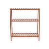 SONGMICS BCB33Y Bamboo Shelving Unit for the Bathroom/Kitchen/Shoe Rack, 60 x 26 x 66 cm Ideal for the bathroom, living room, hallway