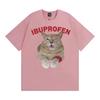 Hilarious Lbuprofen Medical Humor Gift Cat Meme T Shirts Men Women Fashion Street T-shirt Oversized Loose Vintage O-Neck T Shirt