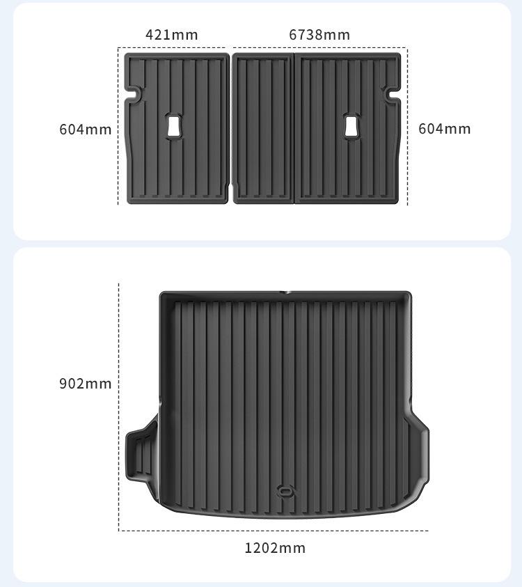 Lynk & Co 01 2WD All-TPE Floor & Trunk Mats (2021-2025) with Backrest Mat