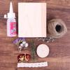 Handmade Jute Rope Pen Holder: DIY Material Kit for Flower Creation & Office Storage