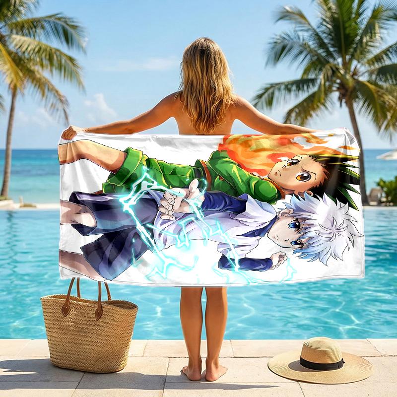 Hunter Fashion Strandtuch: Ideal für Sommerabenteuer Weich, saugfähig und schnell trocknend geeignet zum Schwimmen und Baden