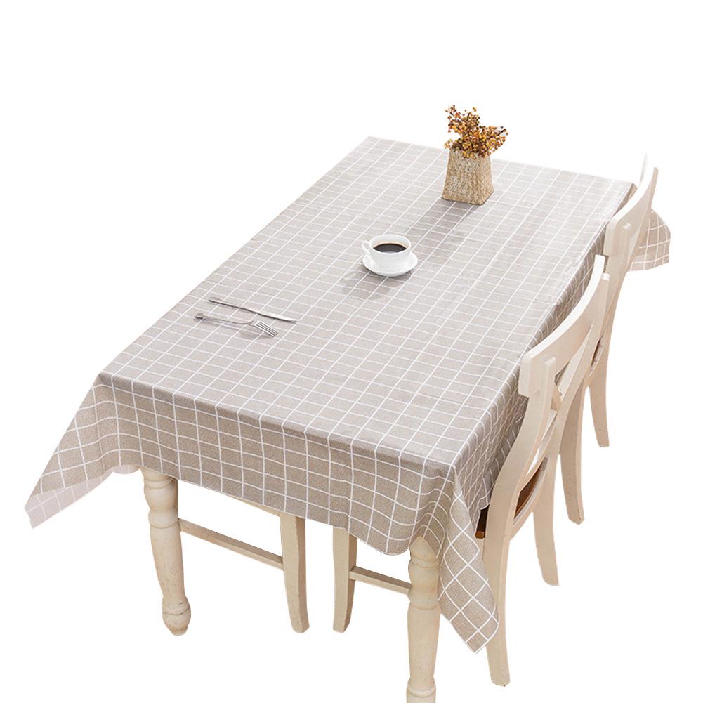 Home Small Fresh Square Waterproof Tablecloth Easy To Clean Living Room Table Oilproof Anti-Scald PVC Tablecloths
