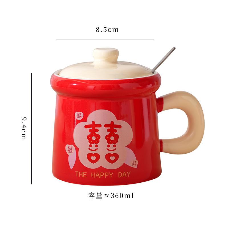 

Wedding Souvenir Bridesmaid Practical Gift Set For Newlyweds, A Pair Of Wedding Cups, Engagement Gifts 360