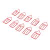 100 Pcs Shaped Paper Clips Metal Cute Style Light Portable Office Clips for Document File Classification