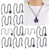 Crystal Agate Pendant Clavicle Chain Adjustable Cold Wind Safety Buckle Necklace
